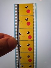 Pokemon 35mm Film Cell Strip Movie Mewtwo Pikachu's vacation Pikachu face