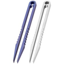2 Pack Tweezers Titanium Portable Titanium Alloy Tweezers Survival1467