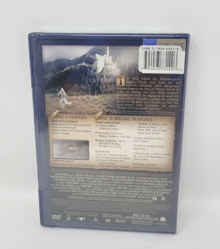 The Lord Of The Rings 2 Disc DVD Widescreen With Special Features New Sealed - Picture 2 of 4