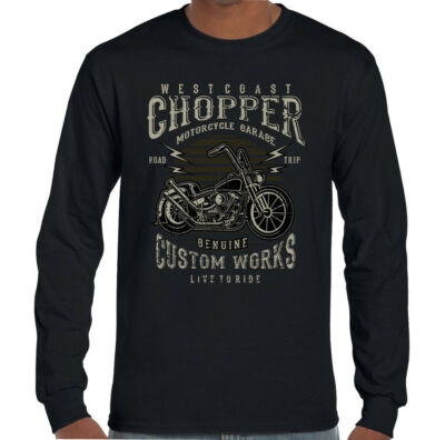 West Coast Chopper Custom Works Herren Biker T-Shirt Motorrad Motorbike