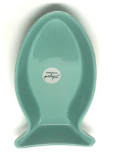 Casserole Baking Serving Dish Portugal Deltis Fish Shape Aqua Blue Smooth