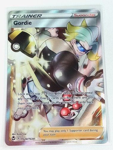 Gordie Tg24/Tg30 Silver Tempest Trainer Gallery Holo Rare Pokémon Card 2022