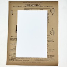 Vtg 1916 N Hupmobile 1915 4-k 6-l Lexington Standard Auto Electrician Manual