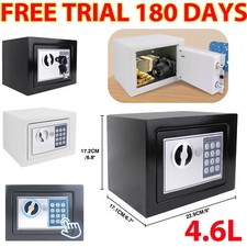 SOLID STEEL FIREPROOF SAFE SECURITY HOME OFFICE MONEY CASH SAFETY BOX with 2KEYS