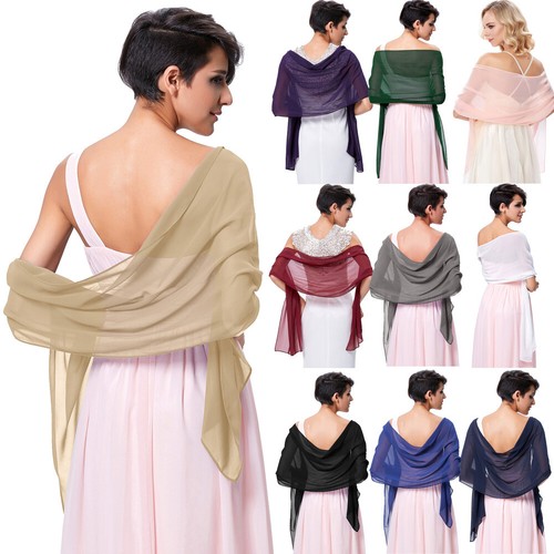 Women Ladies 72*18” Chiffon Bridal 