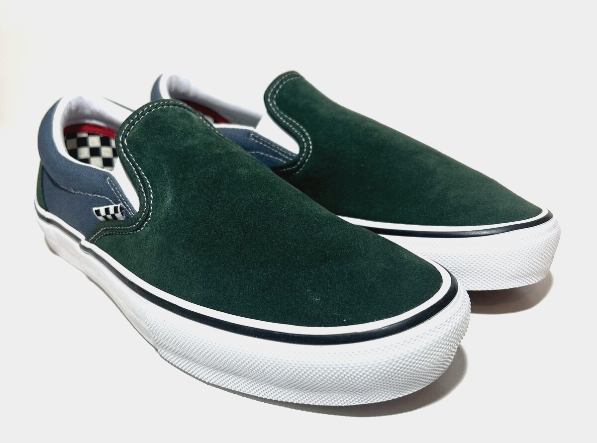 VANS Slip On Skate Mens Size 7 Skateboarding Green Blue Pop  display picture 1
