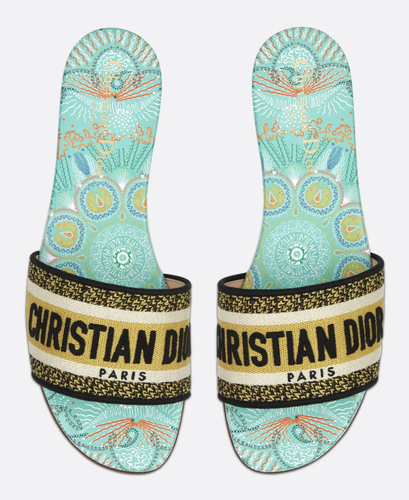 dior dway flat sandals