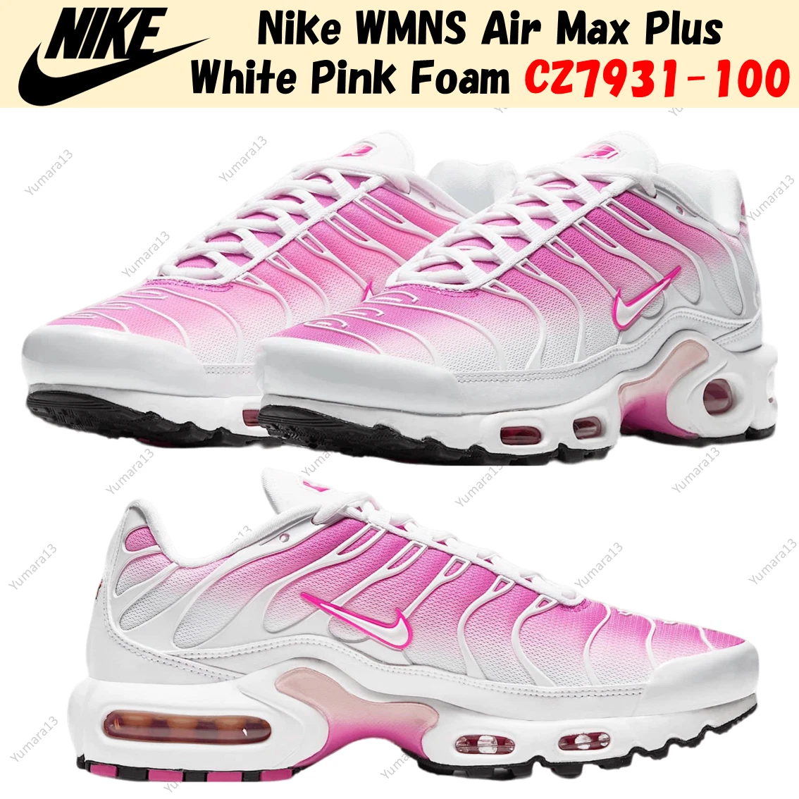 Nike Air Max Plus Pink Fade W for sale | eBay