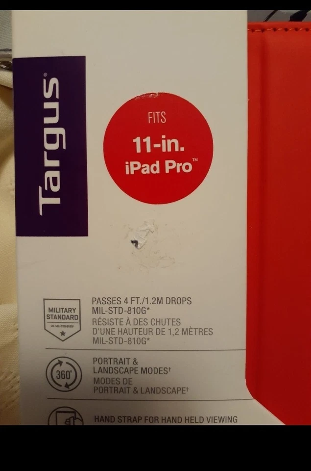 Targus iPad Pro Case VersaVu Apple Premium 360° Rotating Case 11 Inch Red - Image 2 of 3