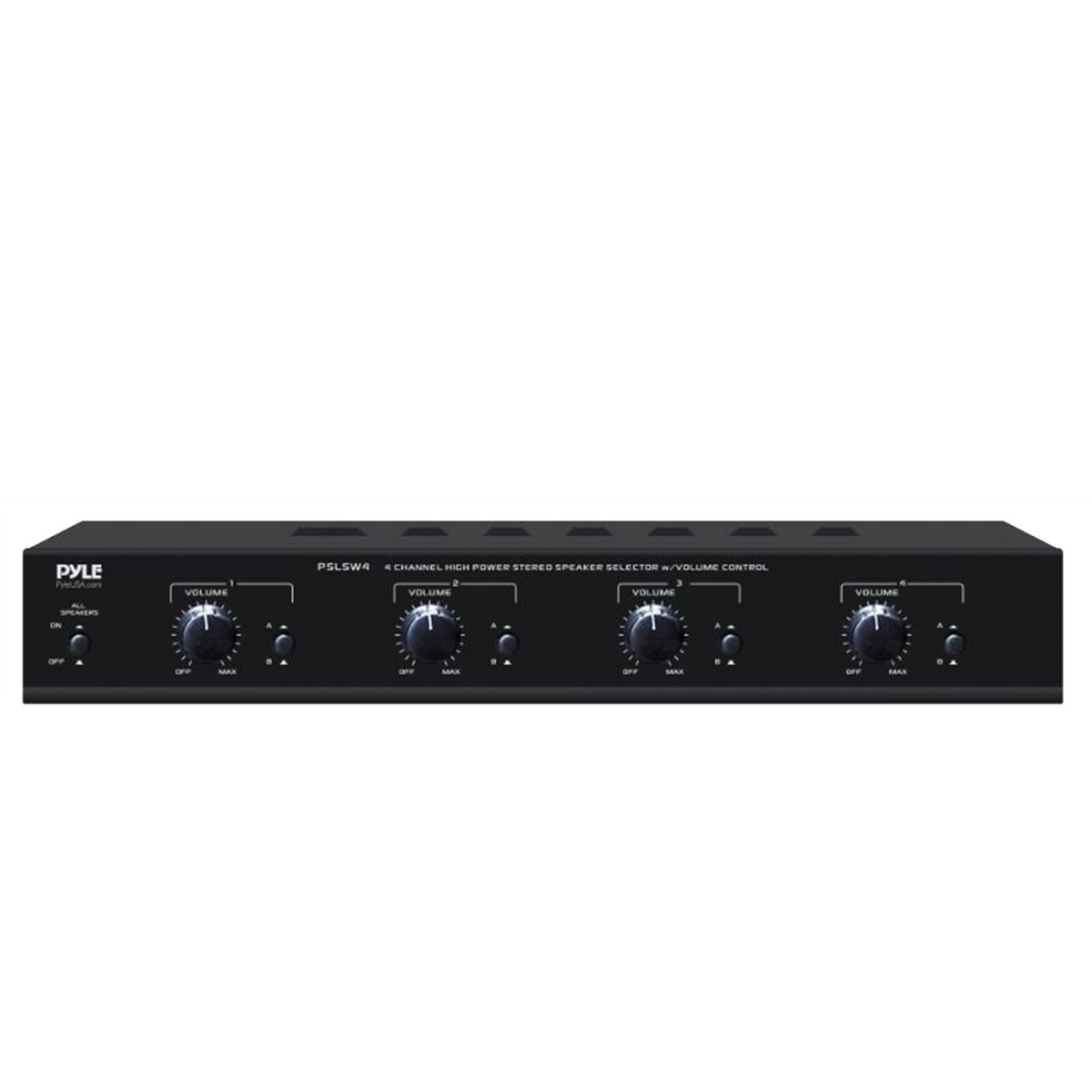 Channel Speaker Pyle Volume Control Multi-Zone Speaker Selector,