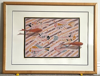 Lin Onus Koi at Sankei-en 1989 ARTIST PROOF