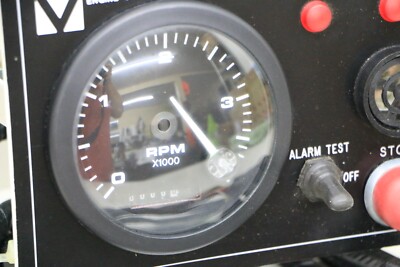 OEM Yanmar 4JH Engine Ignition Panel w/ 4K Tachometer and OEM Yanmar 4JH Engine Ignition Panel w/ 4K Tachometer and