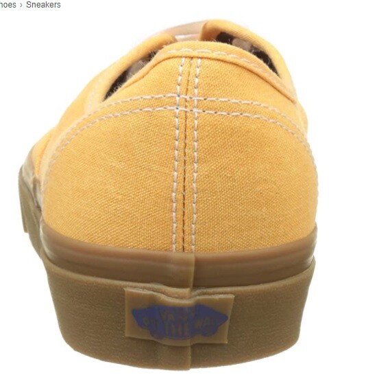 Vans Men's Authentic Washed Canvas Citrus / Gum Ankle-High