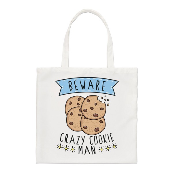 Beware VerrüCkt Cookie Man Regular Tragetasche Lustig Essen Keks Schoko Shopper-image