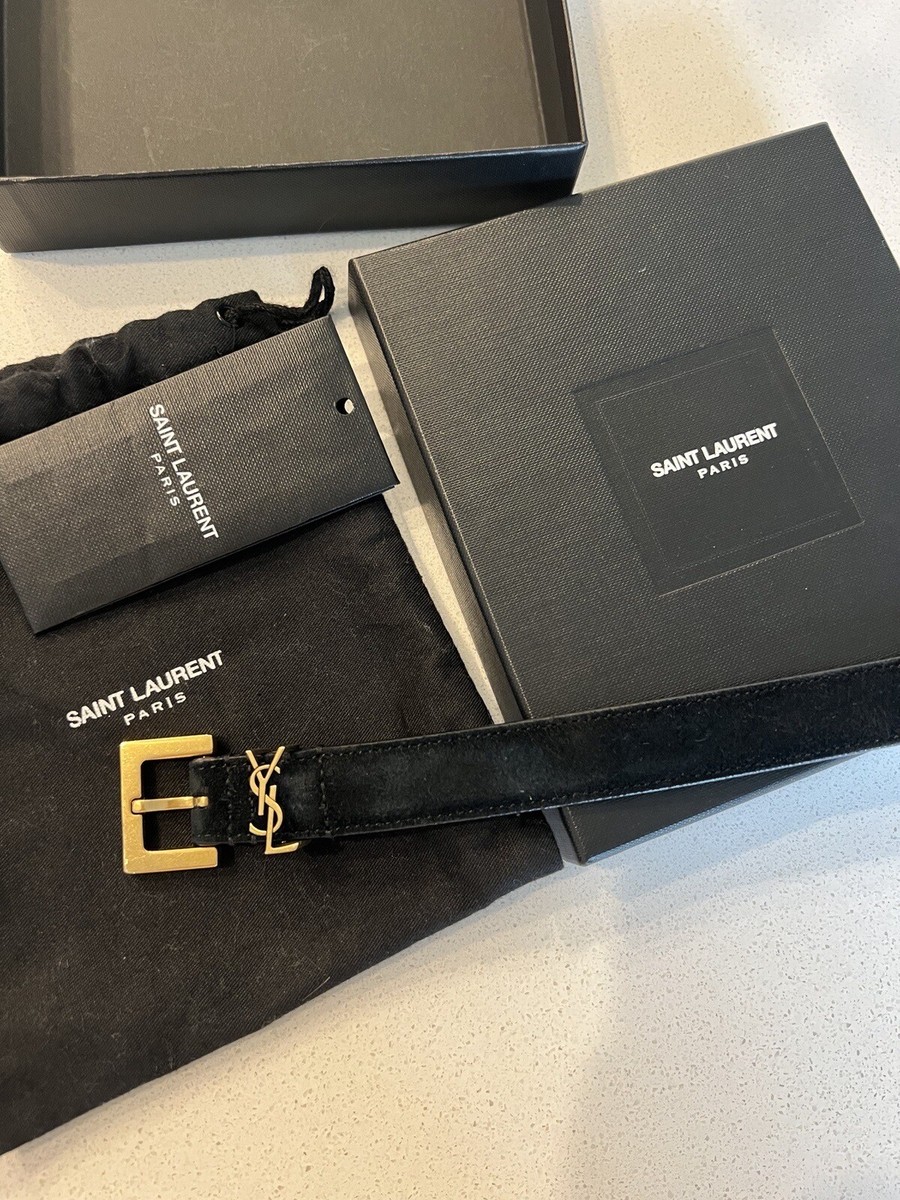 【SAINT LAURENT】Cassandra belt スムースレザー Saint Laurent Cassandre Belt In Smooth Leather | Saks Fifth