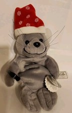 Coca Cola Seal With Snowflake Hat Plush Bean Bag Stuffed Animal 0102 1997