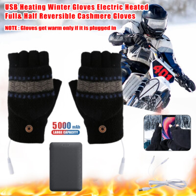 5V Elektrisch USB-Heiz handschuhe Handschuhe Winter beheizte Handschuhe Frauen