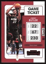 2021-22 Panini Contenders Game Ticket Red Jimmy Butler #53 Miami Heat