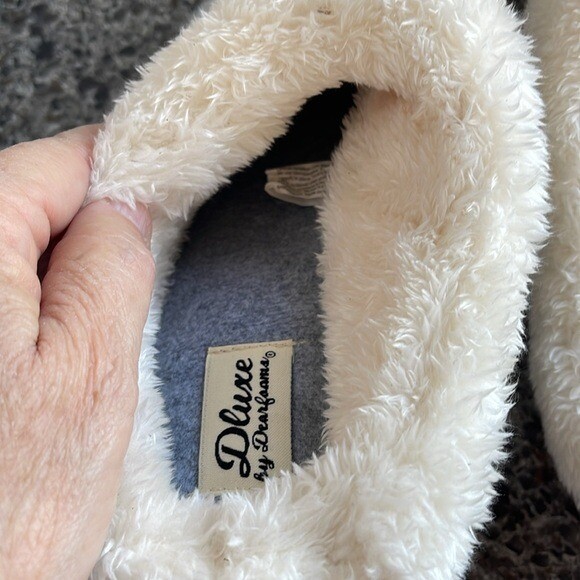 SAOLA NUOVE con difetto (suola gialla) Dluxe Dearfoams ciabatte donna taglia Large 9 10