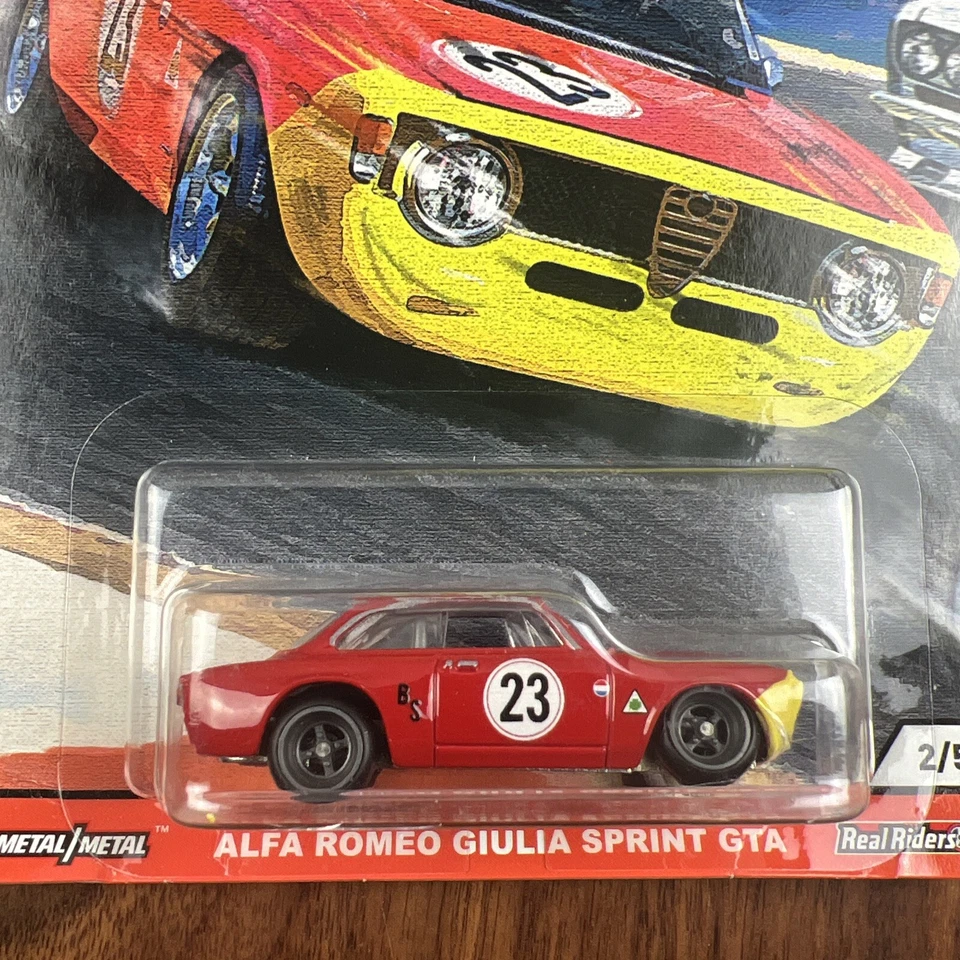D4-51 Hot Wheels Real Riders - metal/metal - alfa romeo giulia gta - cultura del coche Foto 2 de 3