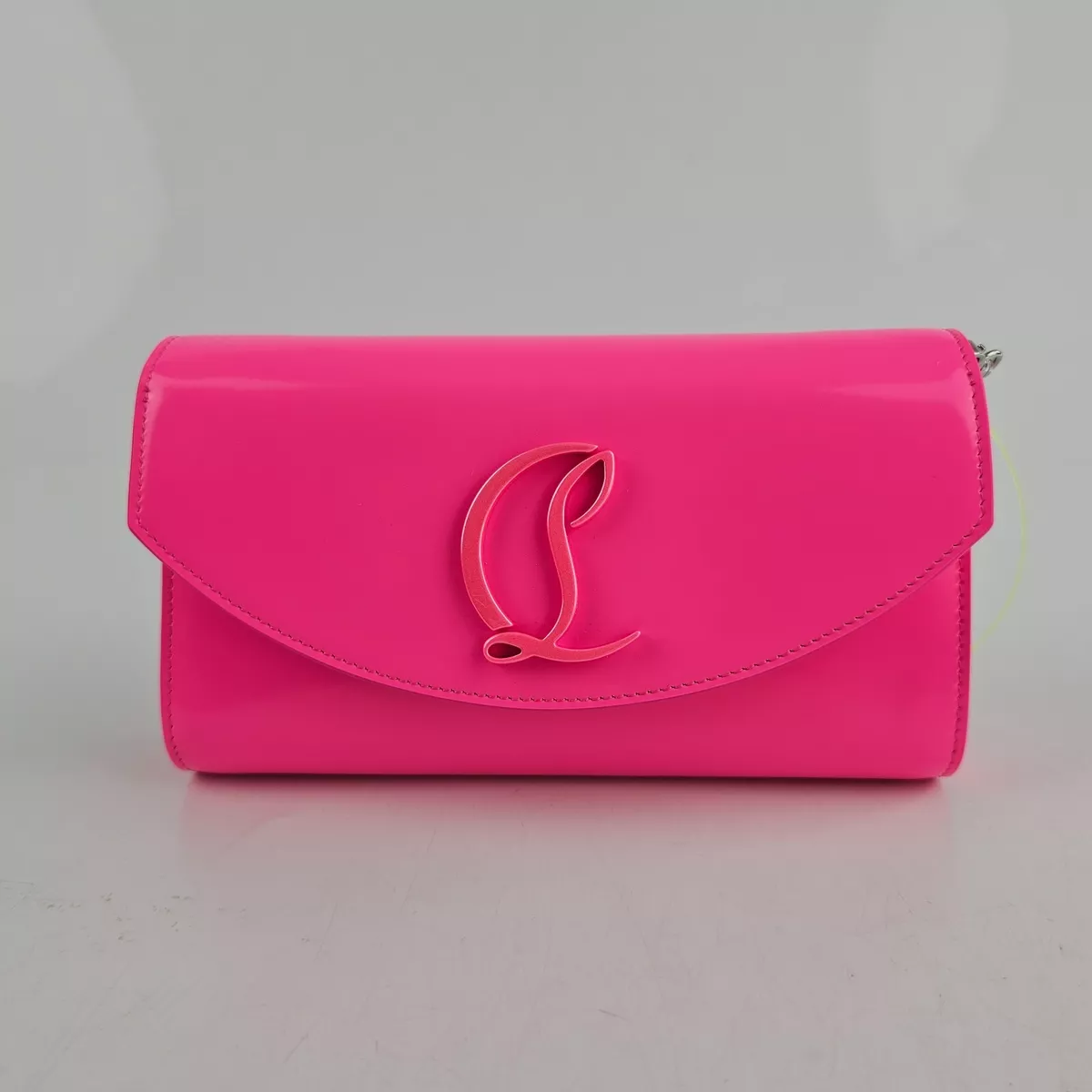 Christian Louboutin Loubi54 Hot Pink Patent Leather Shoulder Bag
