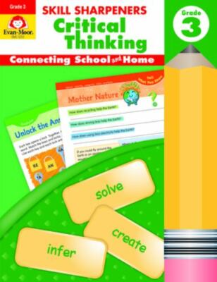 Evan-Moor Skill Sharpeners Critical Thinking, Grade 3 Workbook, Problem Solving