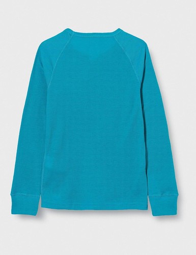 Odlo Kids Active Warm Baselayer Long Sleeve Shirt, Blue, 116 - Picture 3 of 4