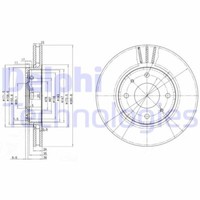 2X Delphi BG3501C Bremsscheibe FüR Mitsubishi Volvo