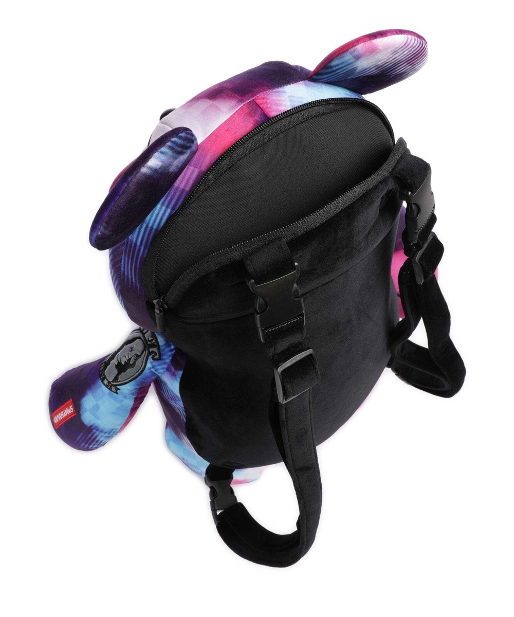 Sprayground Teddy Bear Tye Dye Checkered Backpack New Money Bear