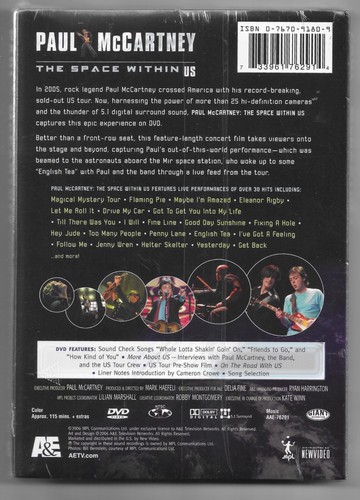 PAUL McCARTNEY "The Space Within Us" Brand New Factory Sealed DVD - Picture 2 of 2