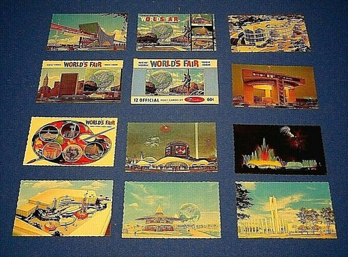 1964 Confezione da 12 (dodici) N.Y.W.F. Cartoline - Cartoline Nuove In Ottime Condizioni - Foto 3 di 7