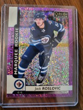 2017-18 O-Pee-Chee Platinum Hockey Violet Pixels Rookie #161 Jack Roslovic