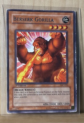 1st Edition 'Berserk Gorilla' (IOC-013) Ultra Rare Monster, Yu-Gi
