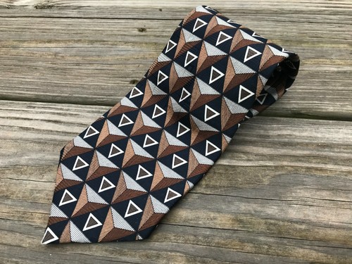 Cellini Linea Uomo Men Tie Classic Necktie 100% Silk Made in USA - 第 3/10 張圖片