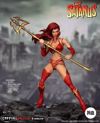 In Stock Lady Satanus 1/12 Figure Executive Replicas Coffin Comics