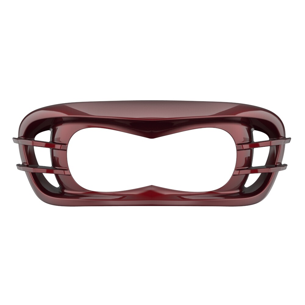 Mysterious Red Sunglo Headlight Bezel Fits for Harley Road