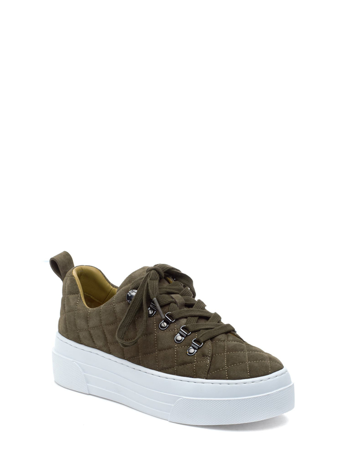 Женские кожаные кроссовки на платформе Aimee на коричневом каблуке J SLIDES 7 M