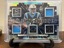 JONATHAN MINGO RC BUILDING BLOCKS RELIC #14/75 SPECTRA PANINI FOOTBALL 2023