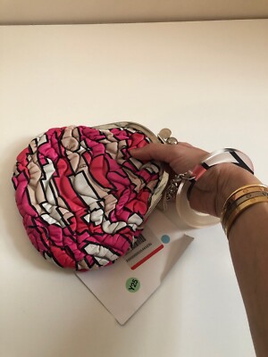 Original Emilio Pucci Abendtasche Clutch Tasche mit Armreif Armband Pink Neu
