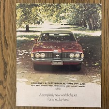 1972 FORD FAIRLANE ZF 500 CUSTOM AUSTRALIA BROCHURE