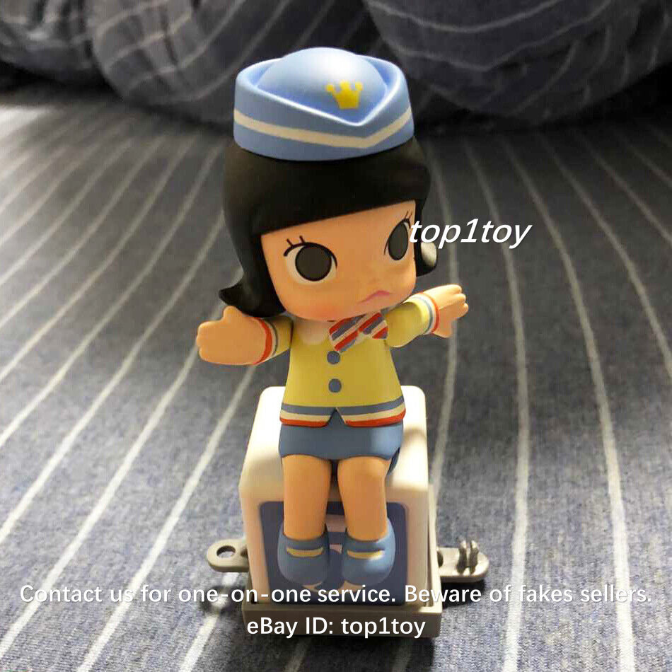 POP MART x MOLLY Happy Train Party Stewardess Molly Blue Mini