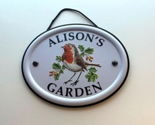 British Birds embossed Garden Signs