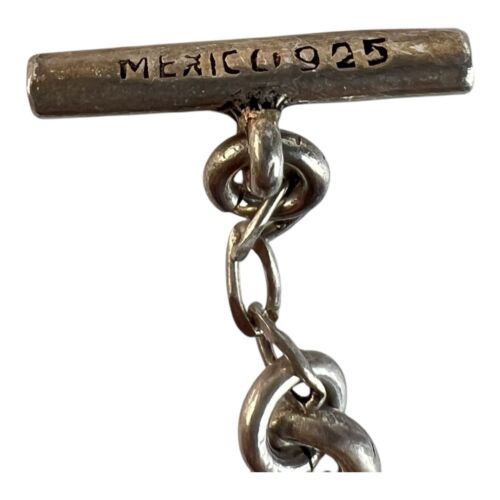 Equestrian Western Horse Head Link Solid Sterling Silver Toggle Bracelet - Picture 3 of 6