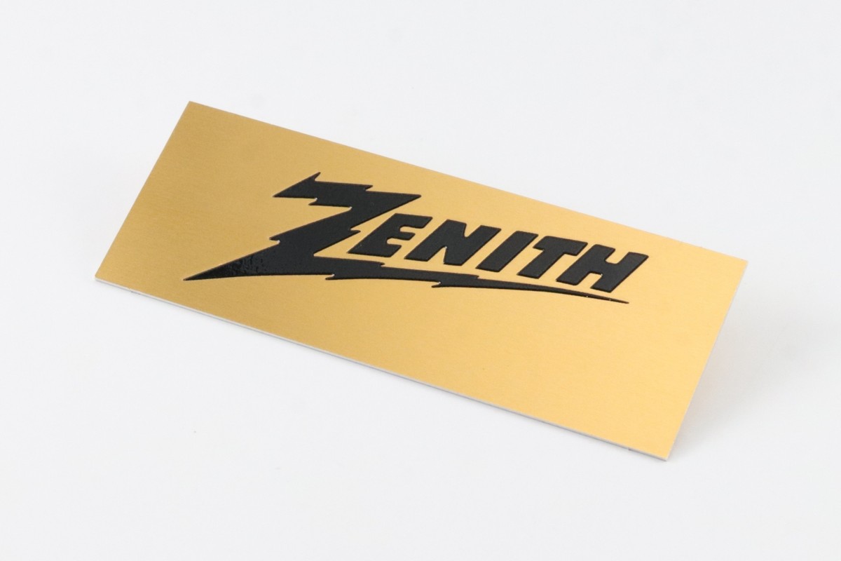 ZENITH Grill Logo Badge Custom Made Aluminum 106mm(4.17