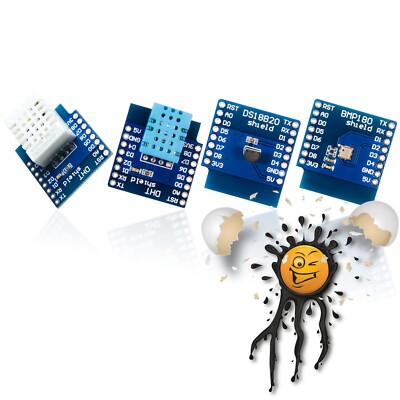 WeMos D1 DHT11 DHT22 BMP180 DS18B20 Modul Temperatursensor Luftdruck Luftfeuchte