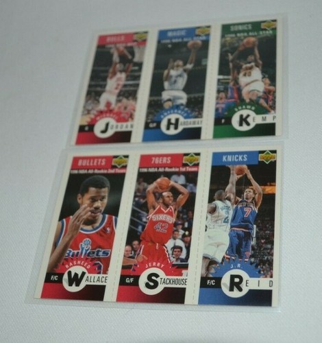 1996 UPPER DECK BASKETBALL M11 JORDAN, HARDWAY, KEMP M89 WALLACE,STACKHOUSE,REID - 第 1/2 張圖片