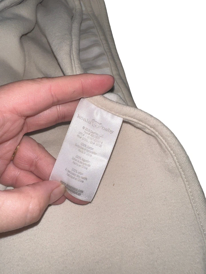 Manta de seguridad para bebé Koala Lovey bronceado blanco aplique a rayas Rhino Babies R Us Foto 3 de 4