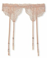VICTORIAS SECRET DREAM ANGELS ALLURE SHINE GARTER METALLIC LACE FLORAL XS/S M/L