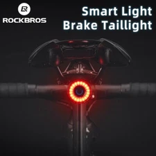 ROCKBROS Bike Smart Taillight Auto Brake Sensing Rear Light Warning Saddle Light