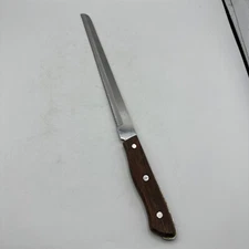 Maxam Precision Hollow Ground Fine Stainless Serrated Bread Knife Japan 10.5"